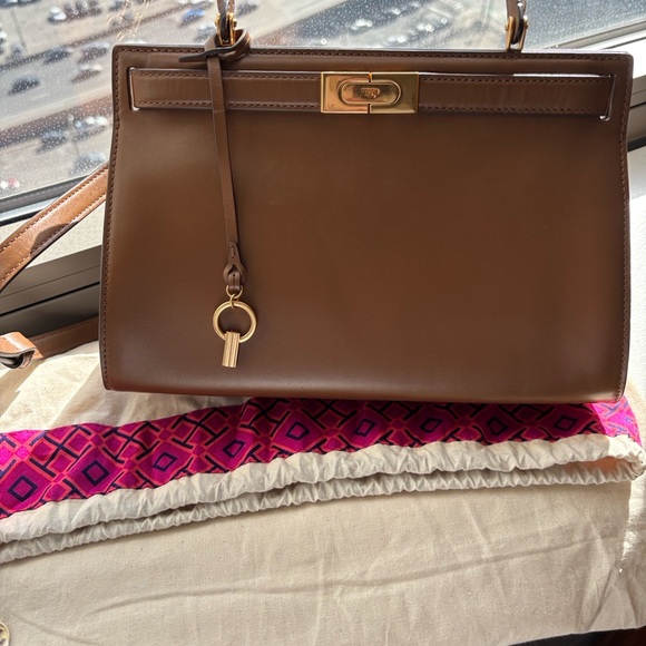 Tory Burch Lee Radziwill Leather Handbag - Picture 4 of 9